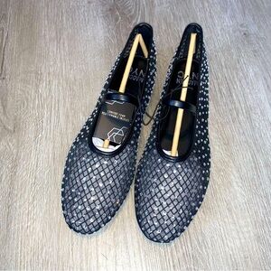 Madden NYC Women’s Black  Mesh Flat size 9 NWT